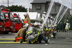 消防訓練の写真