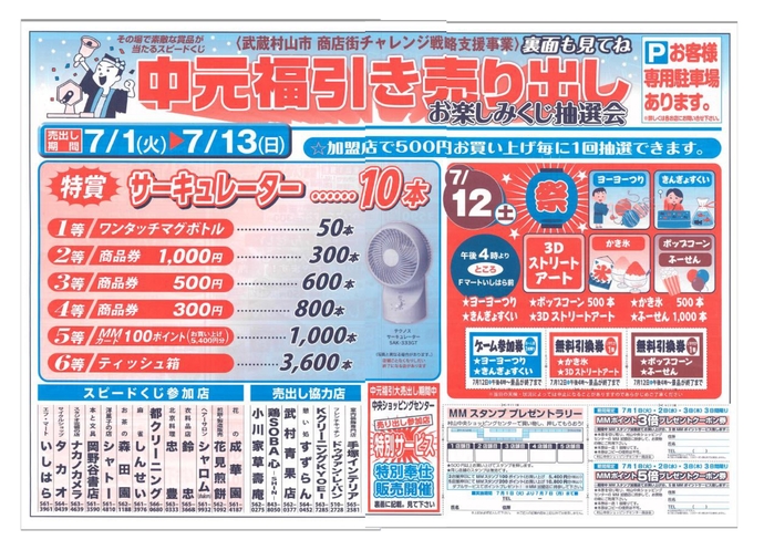 中央ショッピングセンターチラシ