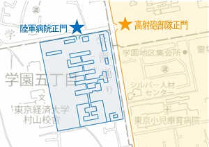 陸軍病院正門跡