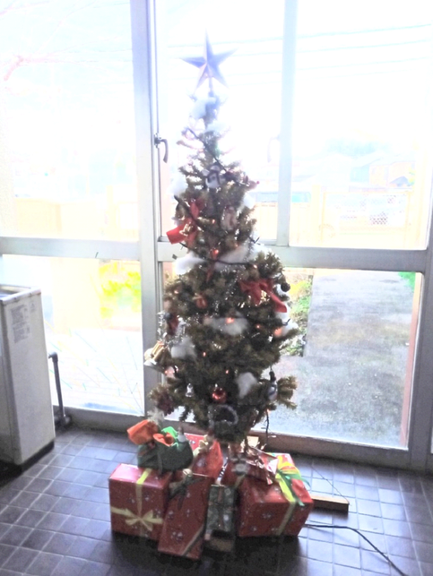 中藤地区児童館のクリスマスツリー