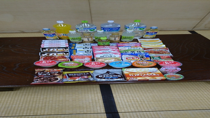 寄付食品の写真