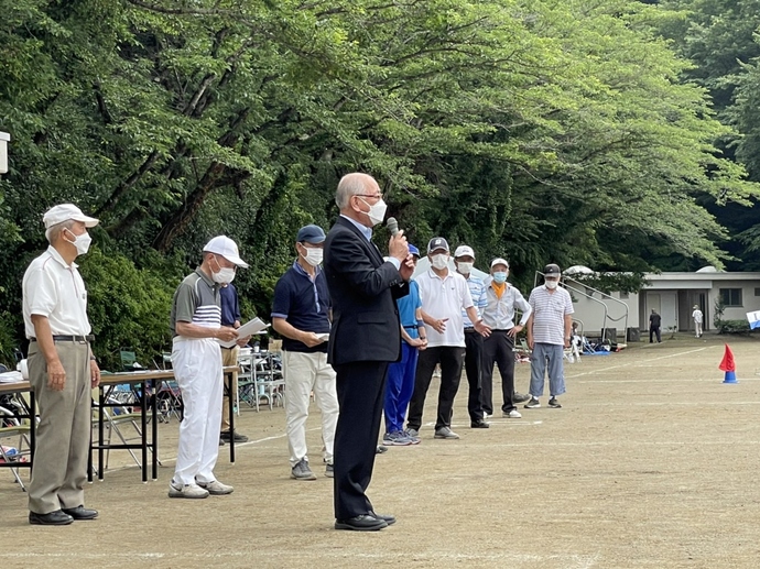 開会式でのあいさつ