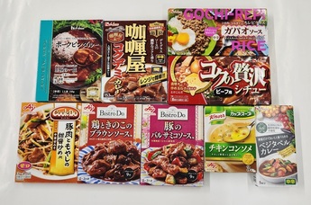 寄付された食品の写真