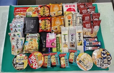 寄付食品の写真