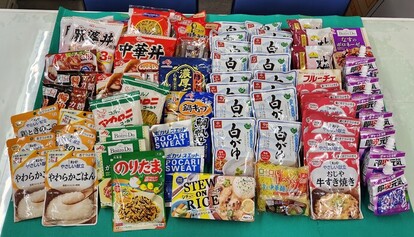 寄付食品の写真