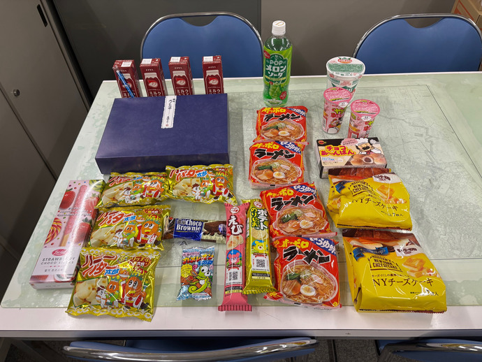 寄付された食品の写真（市役所分：R8年3月分（2））