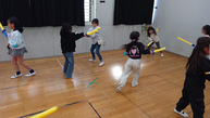 ちゃんばら合戦の様子