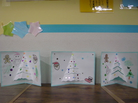 クリスマスカード創作の写真