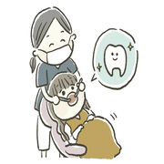 歯科健診のイラスト