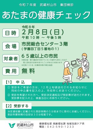 あたまの健康チェックチラシ