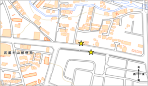 No.1駅看板位置図
