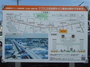No.2駅予定地看板