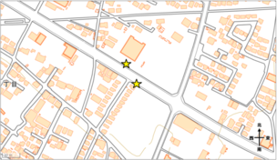 No.4駅看板位置図