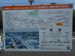 No1駅予定地看板